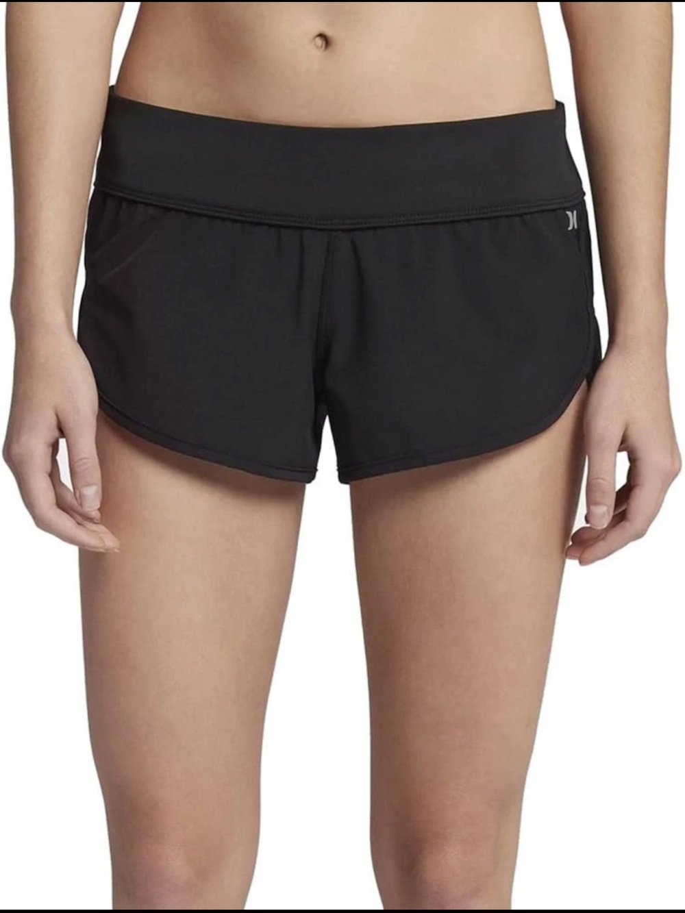 Hurley Women's Black phantom beach rider Athletic Shorts size L